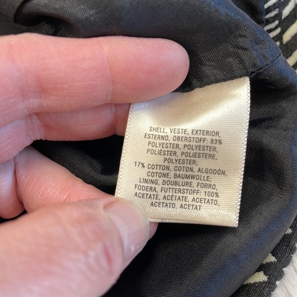 Maeve Anthropologie Fieldnotes Black White Aztec Button Front Mini Skirt Size 2 - Picture 7 of 11